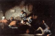 OSTADE, Adriaen Jansz. van Inn Scene ag oil painting artist